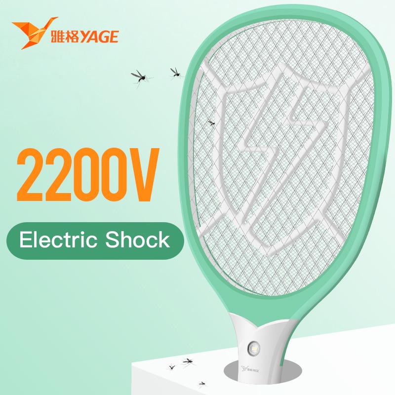 Trampa Eléctrica de Moscas Rechargeable YAGE 18650 con Descarga de 2200V para Control de Plagas — imagen 1