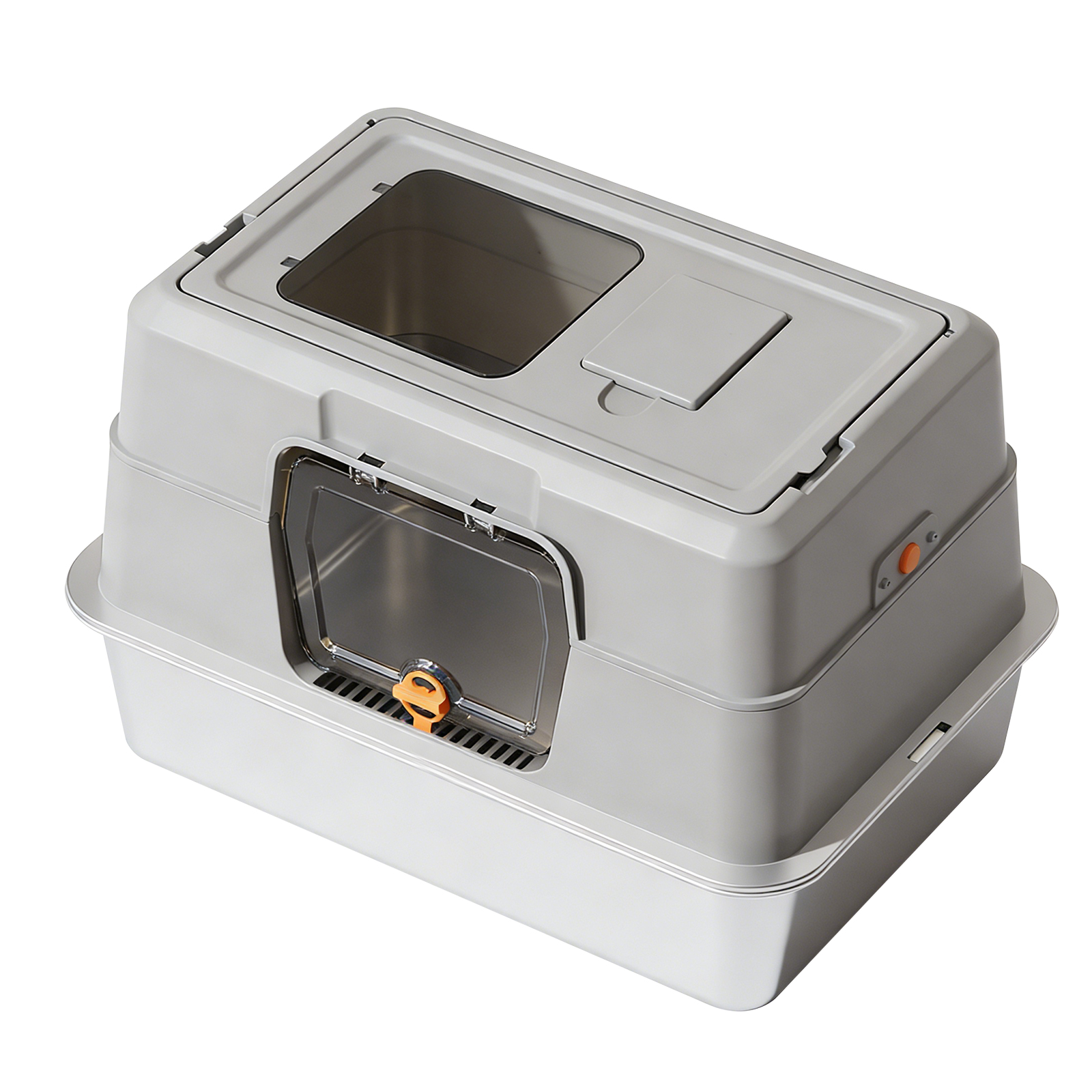 Fully Enclosed Stainless Steel Cat Litter Box — imagen 19