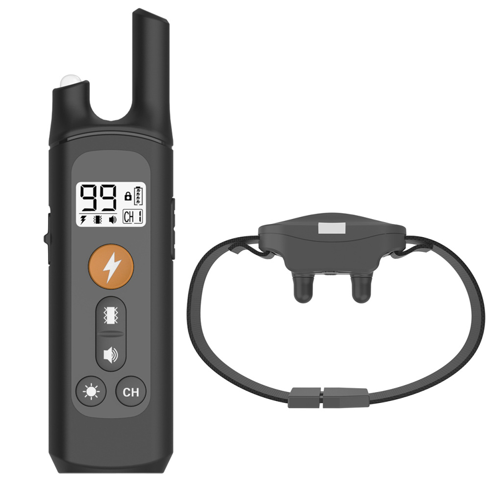 Remote Control Dog Trainer Bark Stop Electronic Shock Collar Rechargeable Waterproof Pet Training Collar — image 7