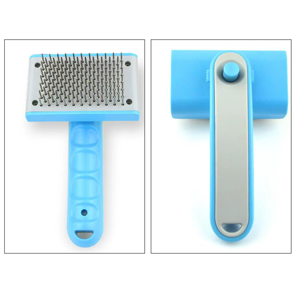 Cepillo de Pelo Automático para Perros con Pinzas de Aguja Auto-limpiable para Cuidado Canino de Alto Rendimiento para Mascotas de Tamaño Pequeño y Mediano — imagen 4