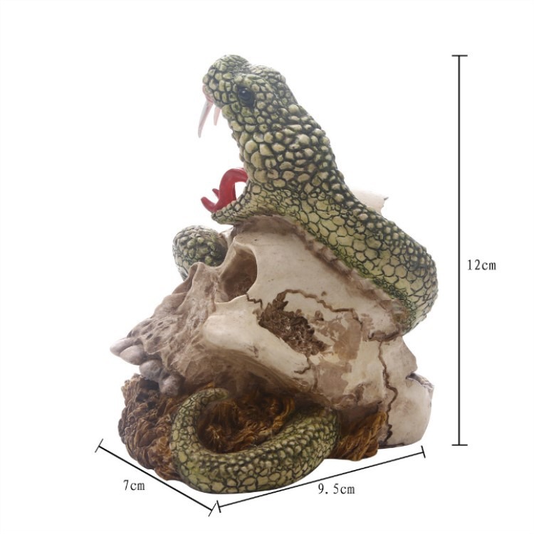 Snake animal skull model resin skull handicraft ornaments — image 4