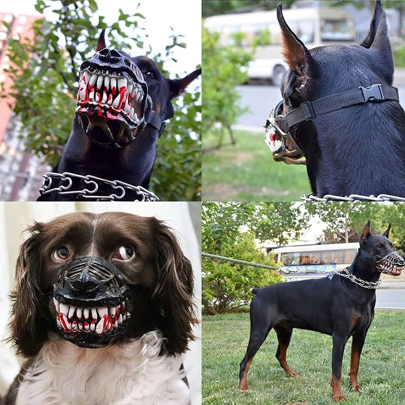 Dinosaur Dog Mask with Moving Teeth, Latex Funny Pet Hood for Halloween Cosplay & Photo Props — image 11
