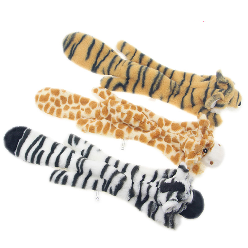 Dog Plush Puzzle Biting Sound Pet Toy Simulation Animal Shape Leather Shell Toy — image 2