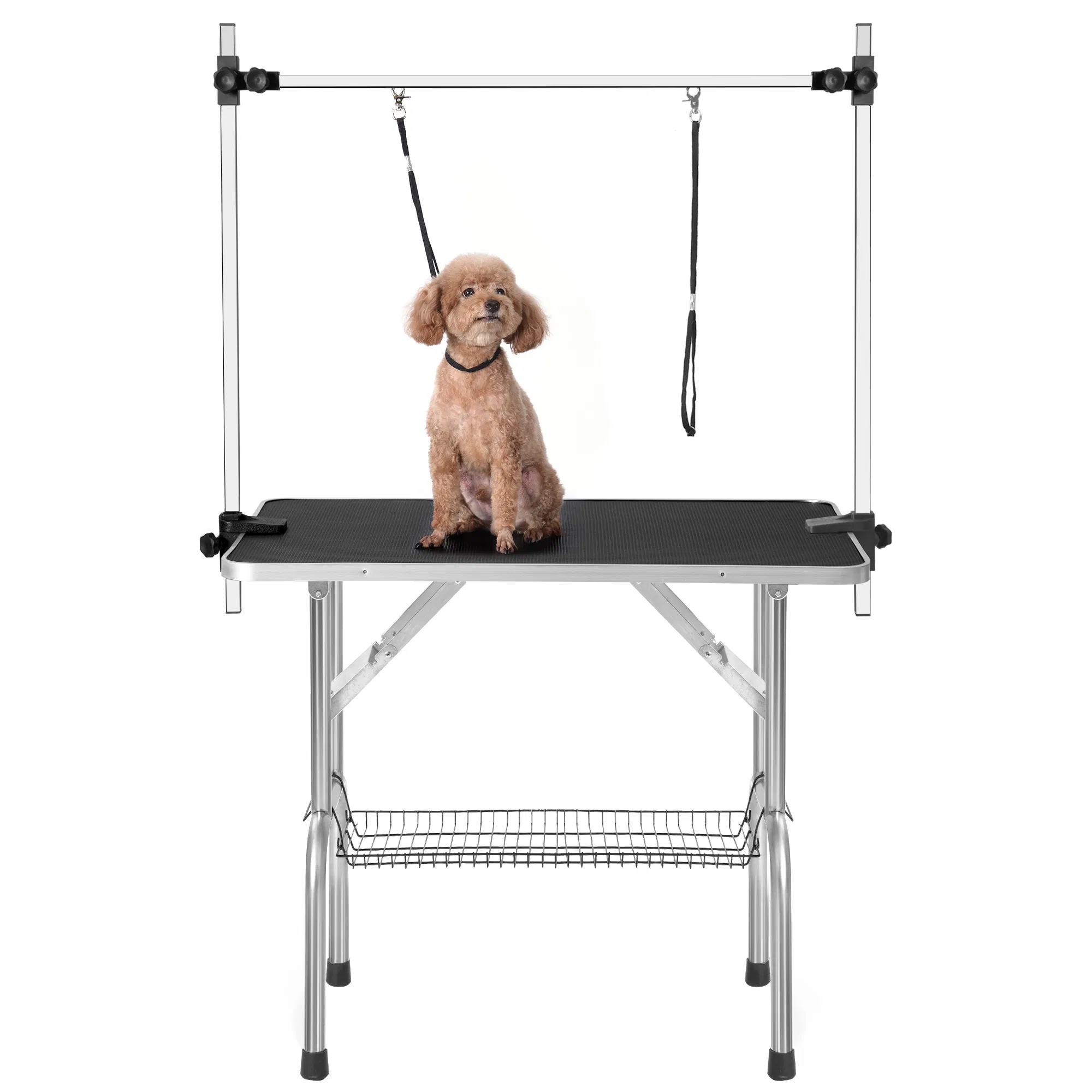 36" Professional Dog Pet Grooming Table Adjustable Heavy Duty Portable w/Arm & Noose & Mesh Tray — image 1