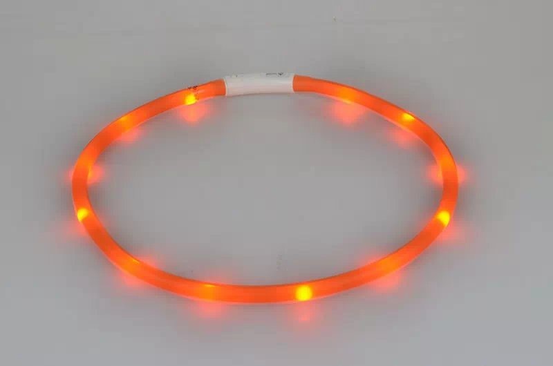 Collar Luminoso para Mascotas Collar de Mascota Carga USB DIY Collar de Perro Luminoso Collar de Cuello Seguro para Caminar con Perros — imagen 14