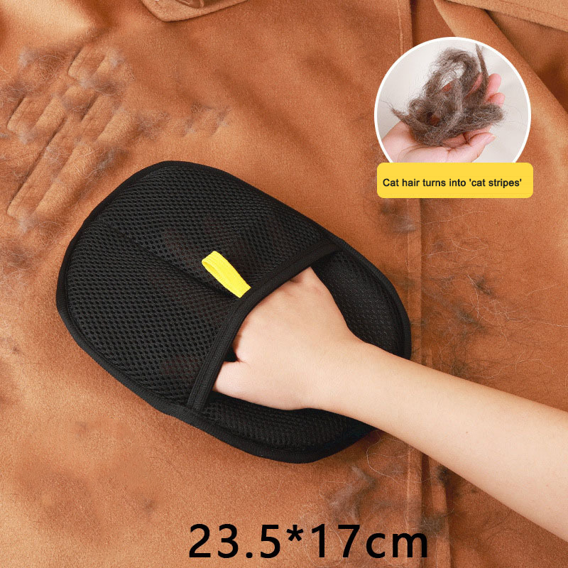 Pet static hair removal gloves household sofa clothes brush two-way adhesive hair removal gloves hair cleaning — image 8