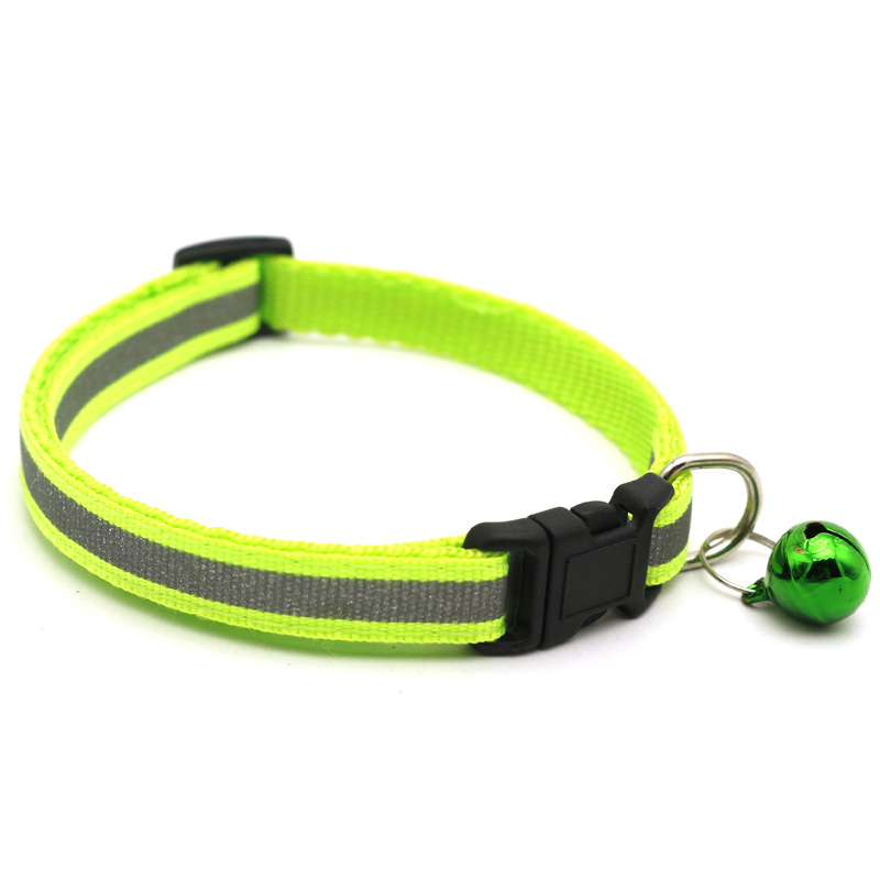 JK Pet Reflective Patch Collar Reflective Cat Dog Collar Bell Collar Pet Luminous Collar — image 4