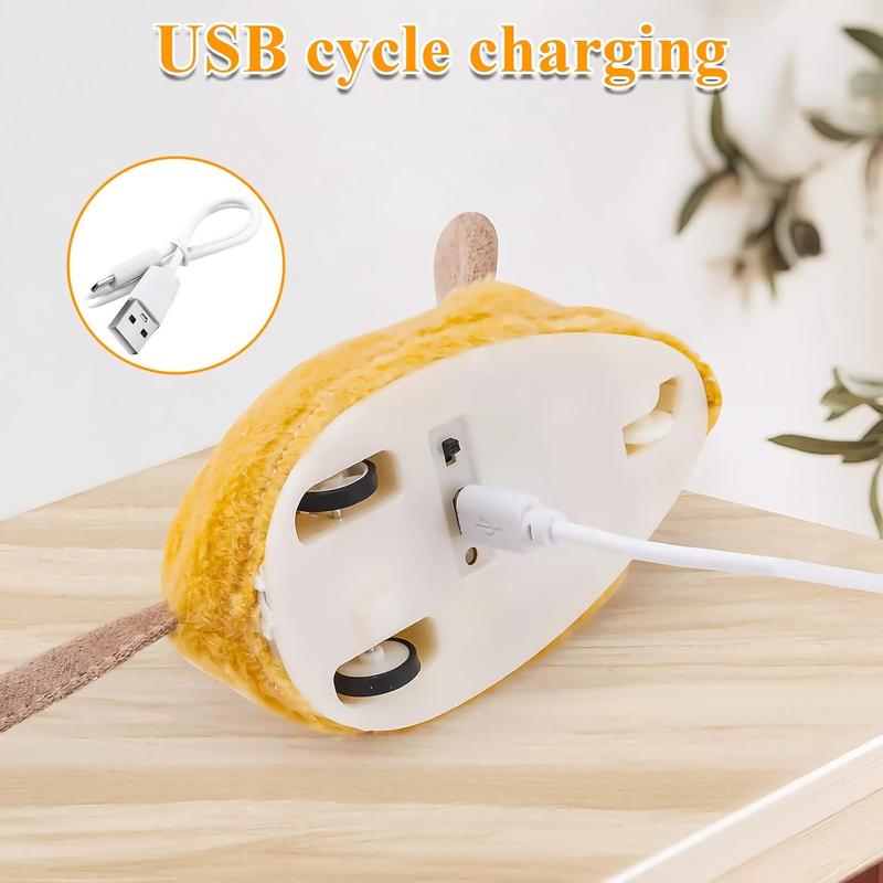 Raton Interactivo con Luces LED para Gatos de Interior, Recargable USB - Juguetes Interactivos con Sonidos y Movimiento Automático — imagen 5