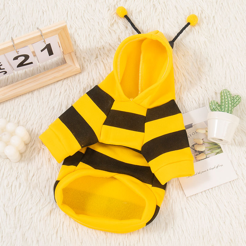 Ropa para perros con terciopelo espesado, chaquetas de abeja y ropa para gatos — imagen 4