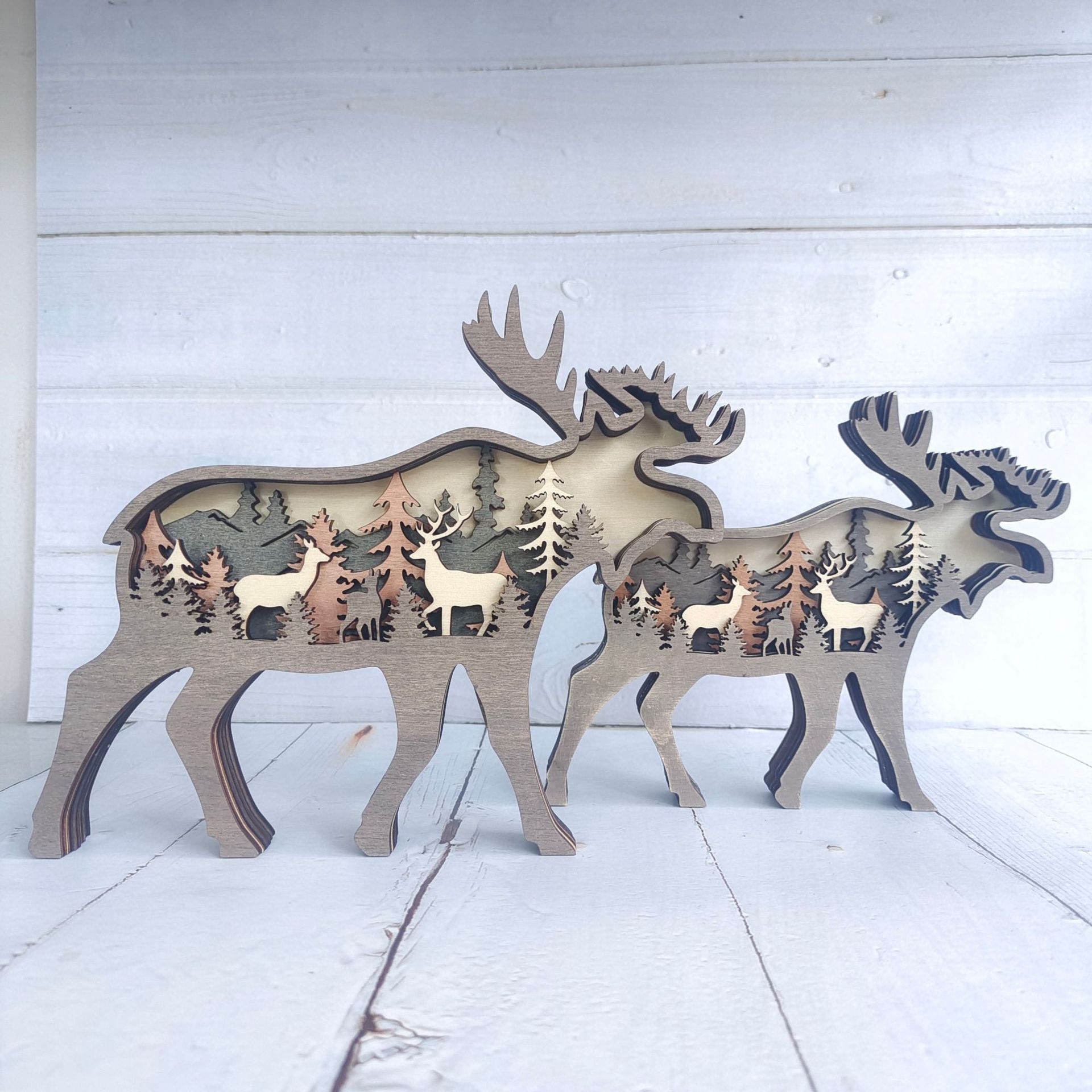 Nuevos Decorativos de Madera Tallados Animales para Creatividad en el Hogar — imagen 7
