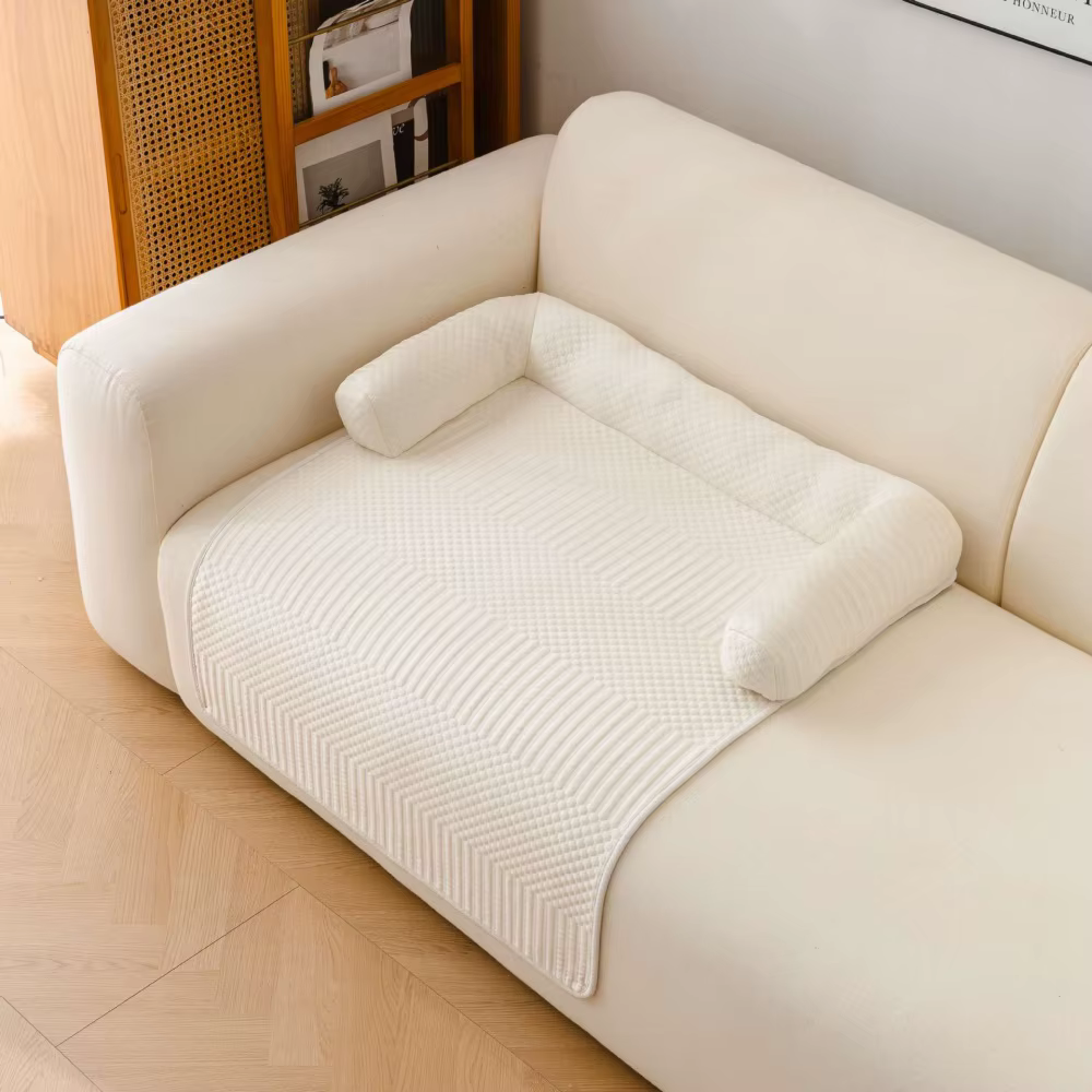 2026 Pet Bed Mat Breathable Dog Cooling Mat Non-Slip Comfortable Pet Sleeping Pad Detachable with Pillow Dog Sofa Cushion Indoor — image 5