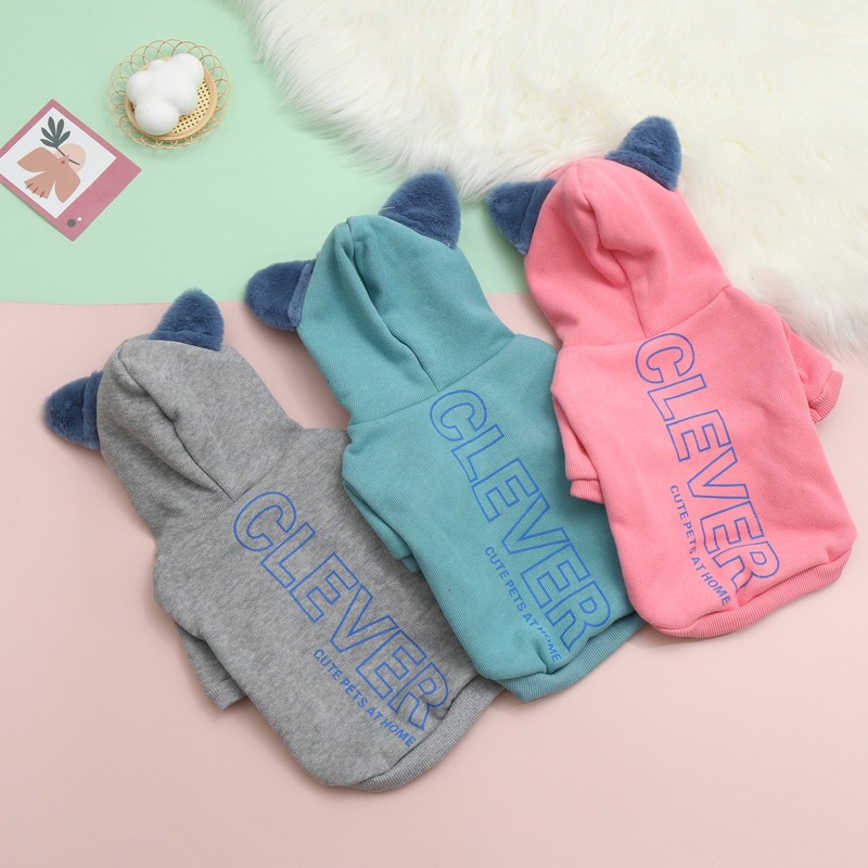 Ropa de Mascotas Chaqueta Plush con Capucha para Perros Cómoda y Caliente — imagen 1