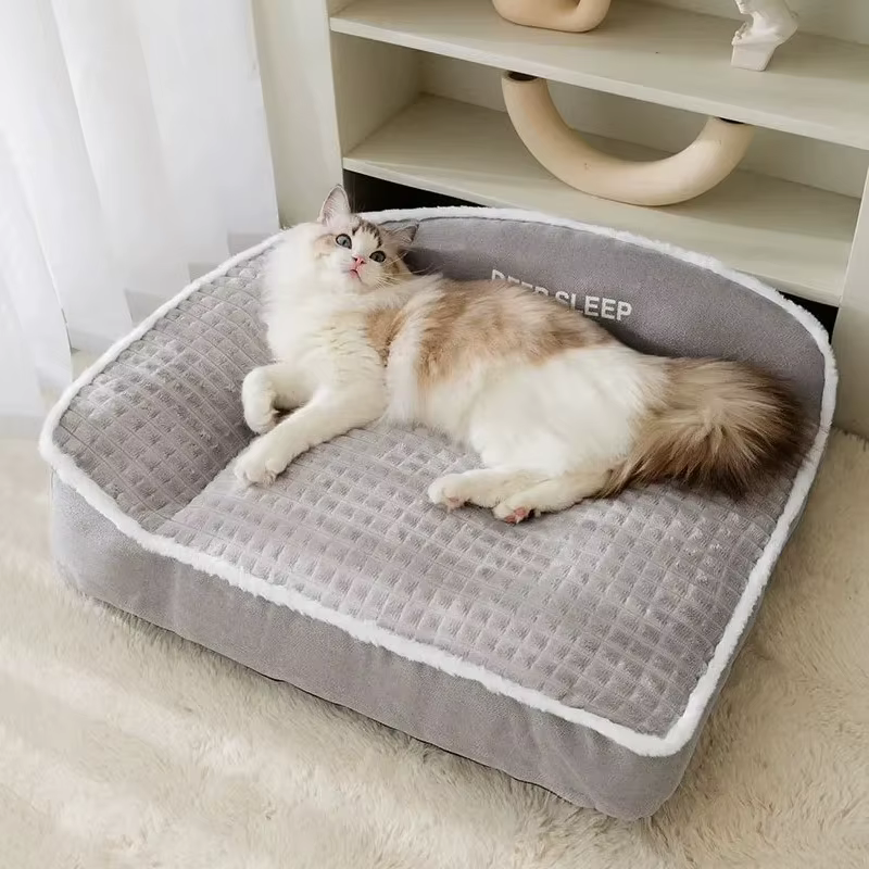 Cama para perros pequeños para invierno, cama cálida para mascotas, sofá, cesta de Halloween, alfombra, cojines medianos, gran cojín, accesorios para cachorros y perros grandes — imagen 2