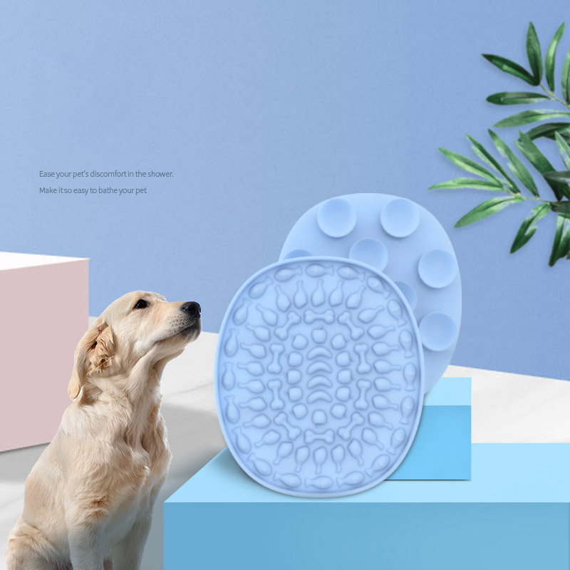 Pet Supplies Sucker Licking Pad Pet Placemat Silicone Slow Food Pad Slow Food Pad Dog Licking Pad — image 1
