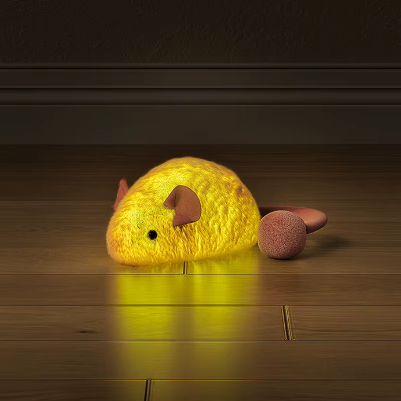 Plush Interactive Chew Cat Toy Indoor Plush Mice Luminous Toy Auto Moving Mice With Squeaky Sound Kitten Chase Toy Pet Supplies — image 2