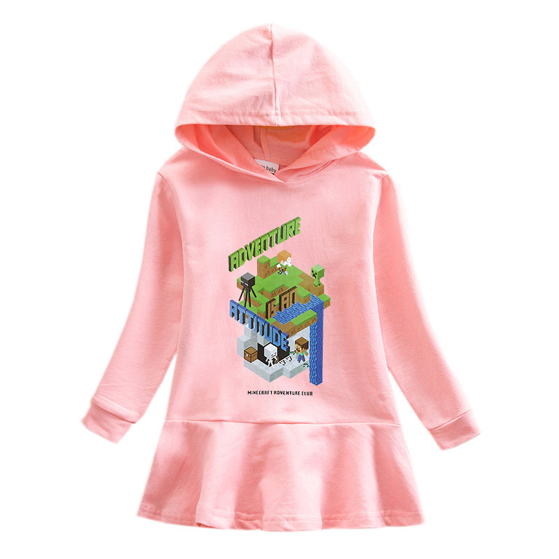Girls' butterfly hooded sweatshirt dress — image 7