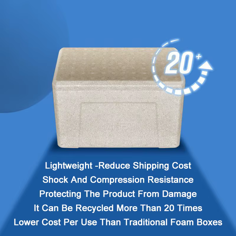Lightweight EPP Eco-Friendly Foam Insulation Box Outdoor Camping Food Storage Box Fruit And Vegetable Ice Cube Storage Boxes — image 4