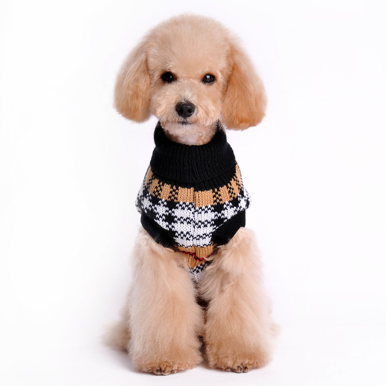 Chaquetas de invierno de alta calidad para mascotas con patrón de tartán clásico — imagen 1