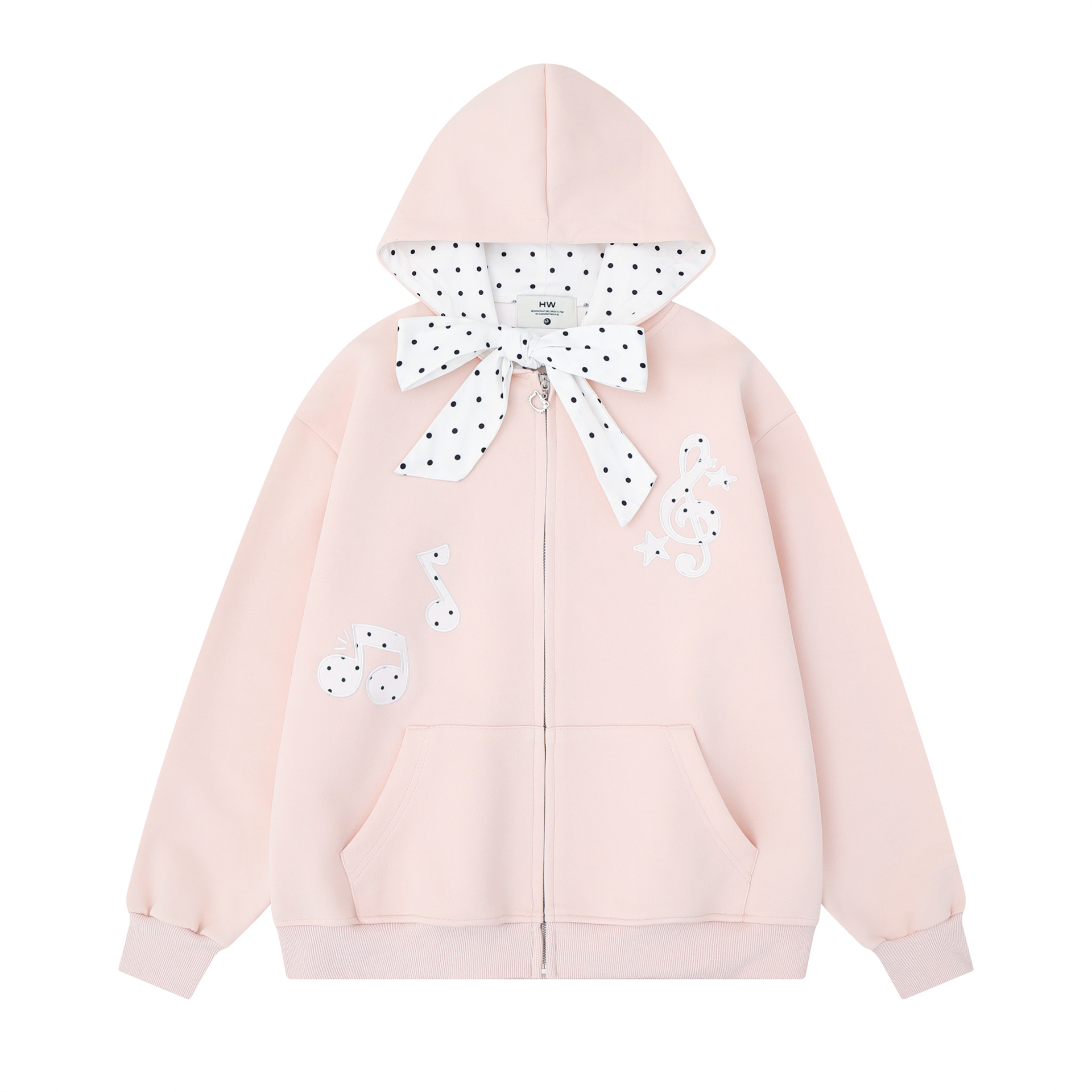 Women's Tie-Dye Hooded Cardigan with Cartoon Kitten Embroidery, Faux Fur Collar and Cat Ears — image 1