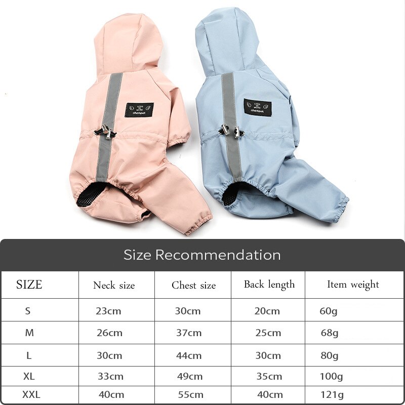 Ropa impermeable para perros - Chaqueta de malla respirable y reflejante para días lluviosos — imagen 6