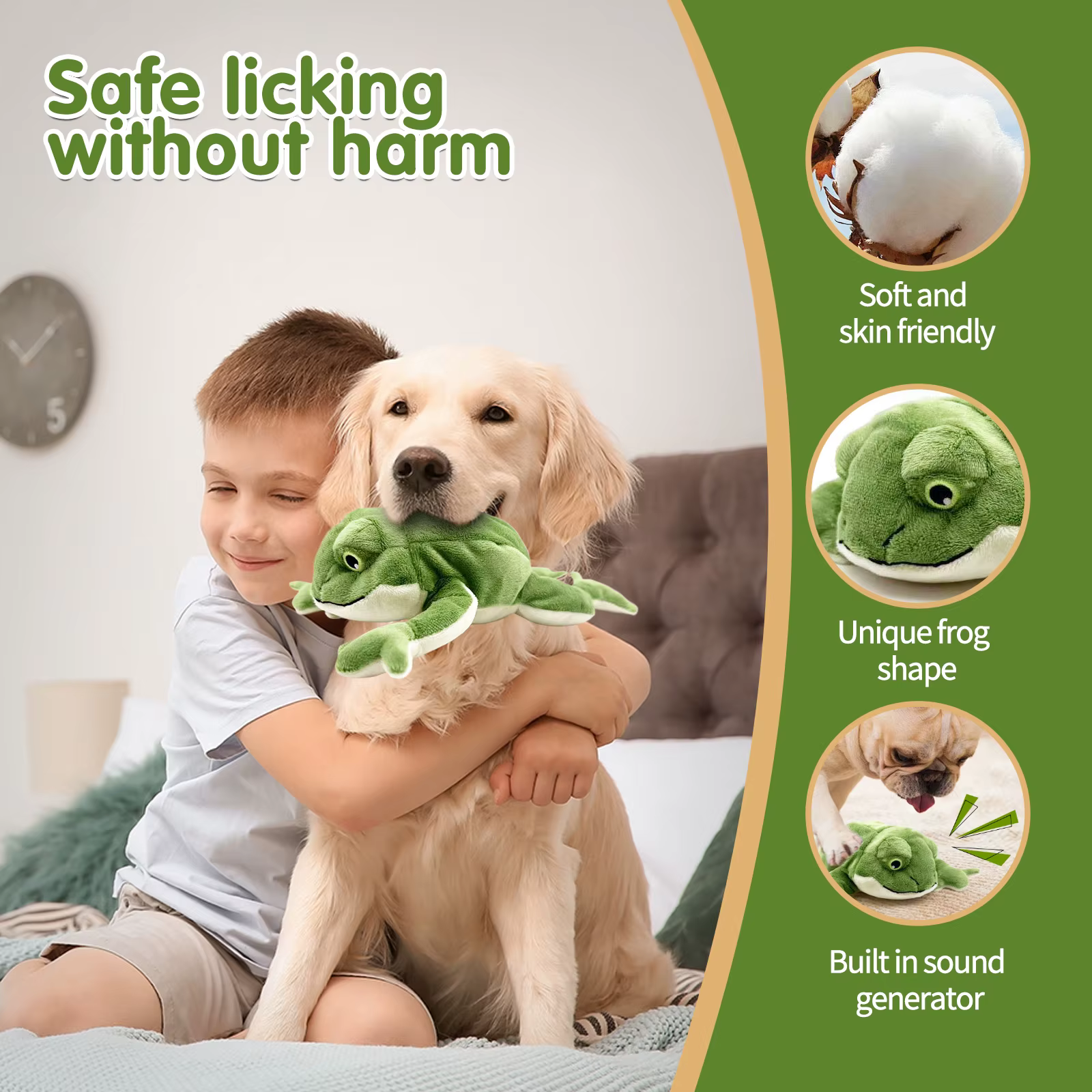 Pet Dog Plush Toy, Squeak, Game Interaction, Peace of Mind to Accompany, Release Energy, Vandal-Proof, Soft Skin Does Not Hurt T — image 4