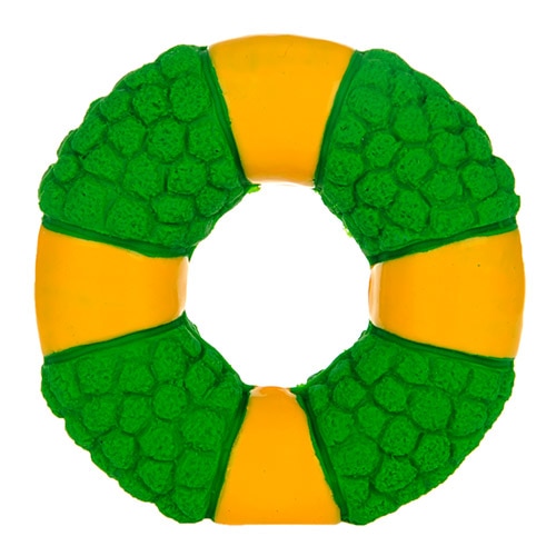 HOOPET Pet Dog Cat Chew Toys Squeaky Sound Resistance to Bite Rubber Five-pointed Star/Circle — image 2