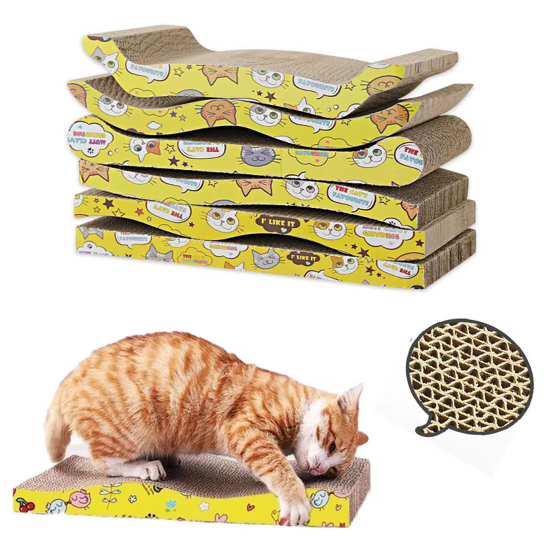 Cat Scraper Wearable Toy Cat Scratcher Cardboard Scraper for Cats Katten Scratch Board Scratching Post Claw Grinder Pet Products — image 1