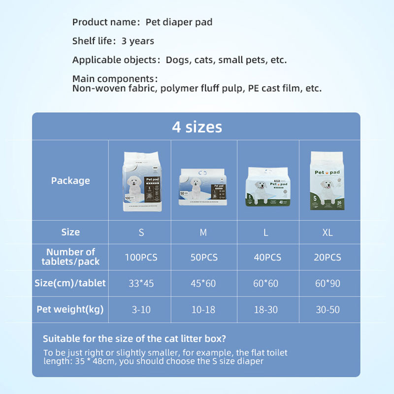 Dog Diaper Absorbent S Size 100 Pieces Thickened Deodorant Dog Pee Pad Diaper Pet Diaper — image 2