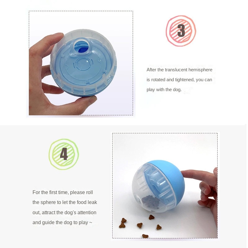 Pelota de Alimentación para Mascotas con Movimiento Aleatorio - Juguetes Inteligentes Resistentes al Mordisco para Perros y Gatos — imagen 3
