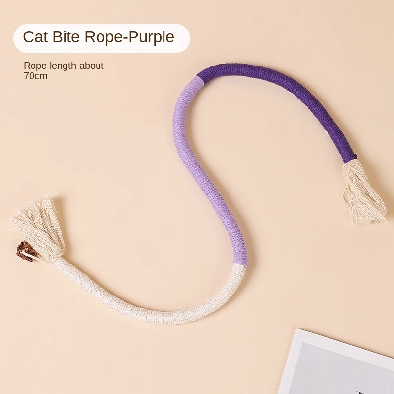 Pelota de Cuerda para Gatos - Juguetes de Estimulación y Soporte para Animales Domésticos — imagen 4