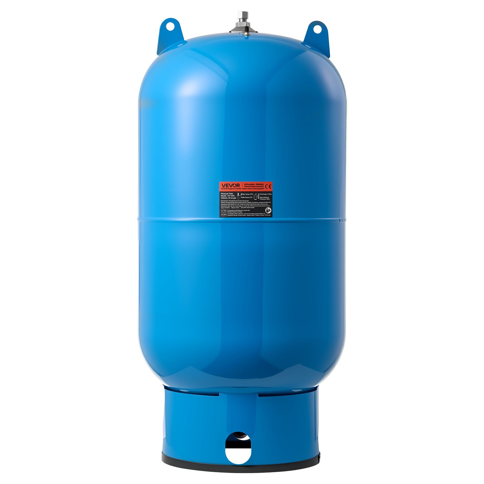 34-Gallon Vertical Well Pressure Tank, Pre-Charged Pressurized Water Tank For Well Pumps, Heavy-Duty Carbon Steel Water Storage Container For Home, School, Farm & Irrigation Systems — imagen 1