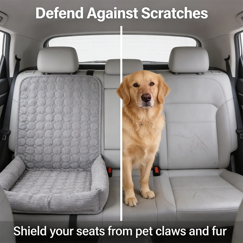 Manta de Seguridad para Perros y Gatos: Colchón No Deslizante para Pasajeros Frente y Trasero — imagen 4