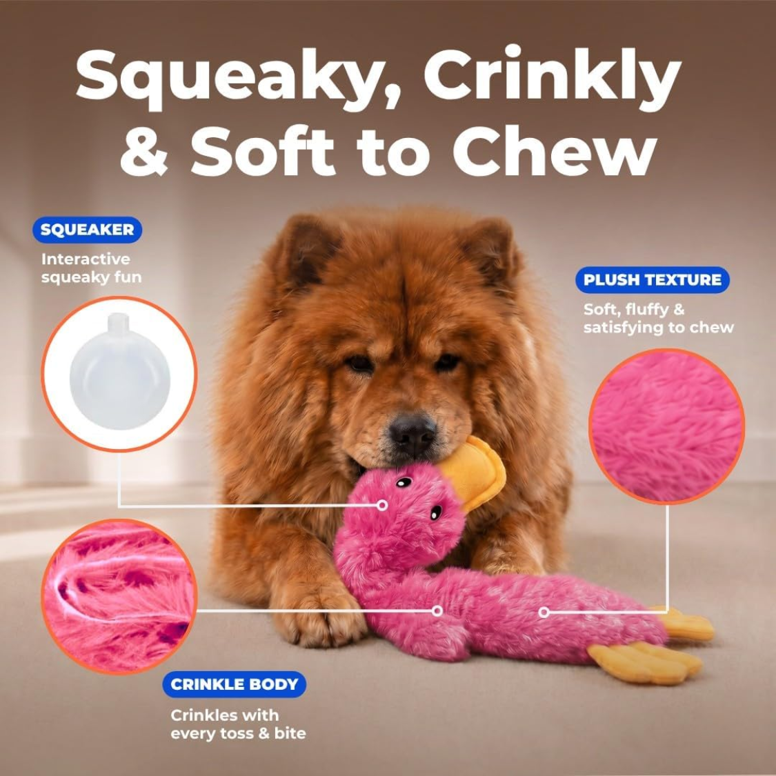 Best Pet Supplies Juguete Masticable Interactivo con Sonido para Perros, Ideal para Perros que Muerden, Perros Pequeños, Medianos y Grandes, y Amantes de Traer la Pelota — imagen 5