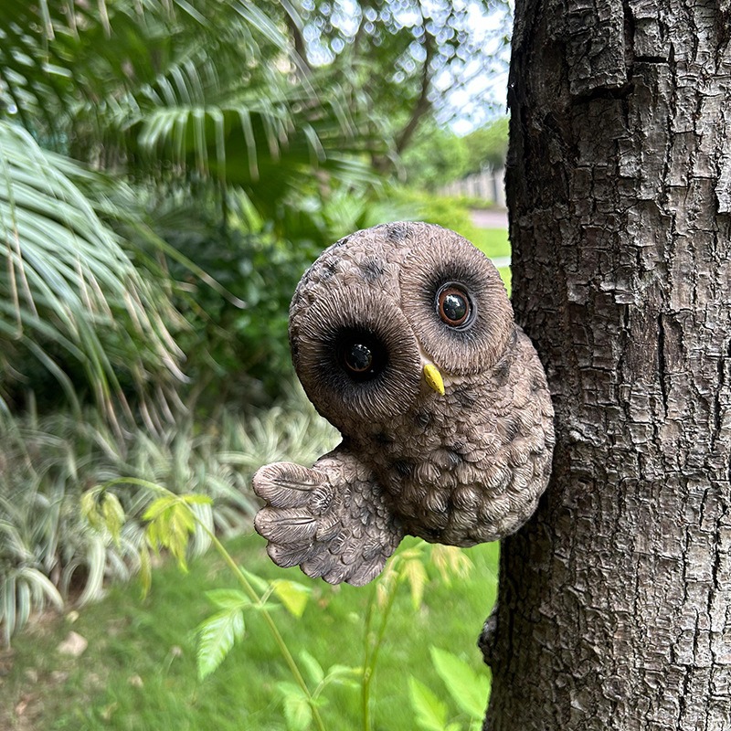 Simulated animal owl resin handicraft ornaments — image 4