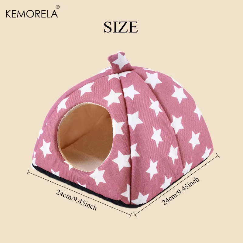 Rabbit Hideout Bunny Bed Washable Rabbit House and Hideout Fleece Guinea Pig Hiding Hut for Indoor Bunnies Small Animal Hideaway — image 6