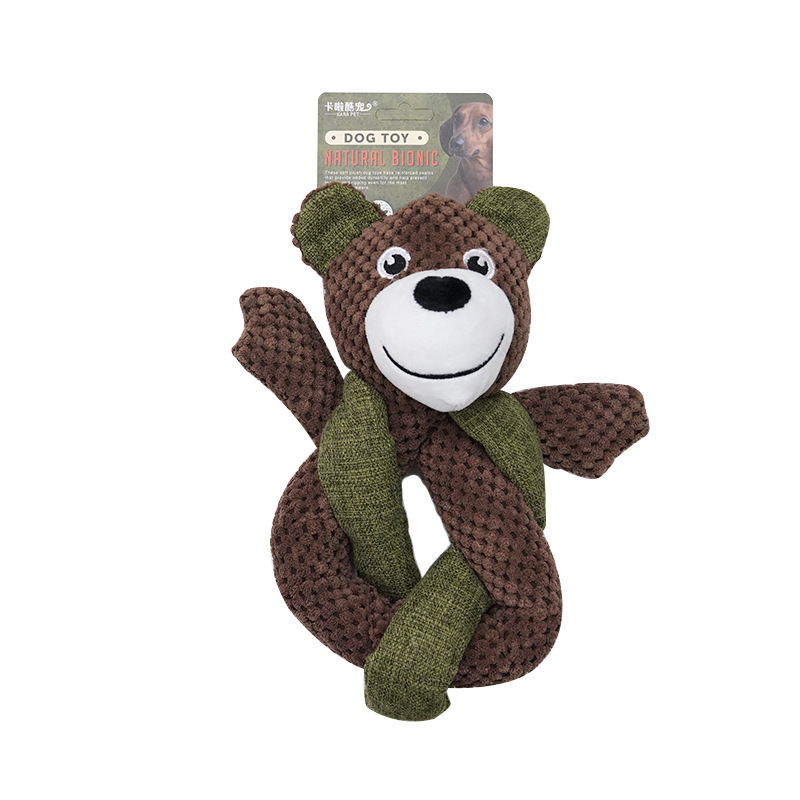 No Stuffing Crinkle Dog Toys, Unbreakable Plush Squeaky Dog Toys For Heavy Chewers Interactive Dog Toys For Large Medium Small Dogs, Unstuffed Doggie Toys For Aggressive Chewers — image 10