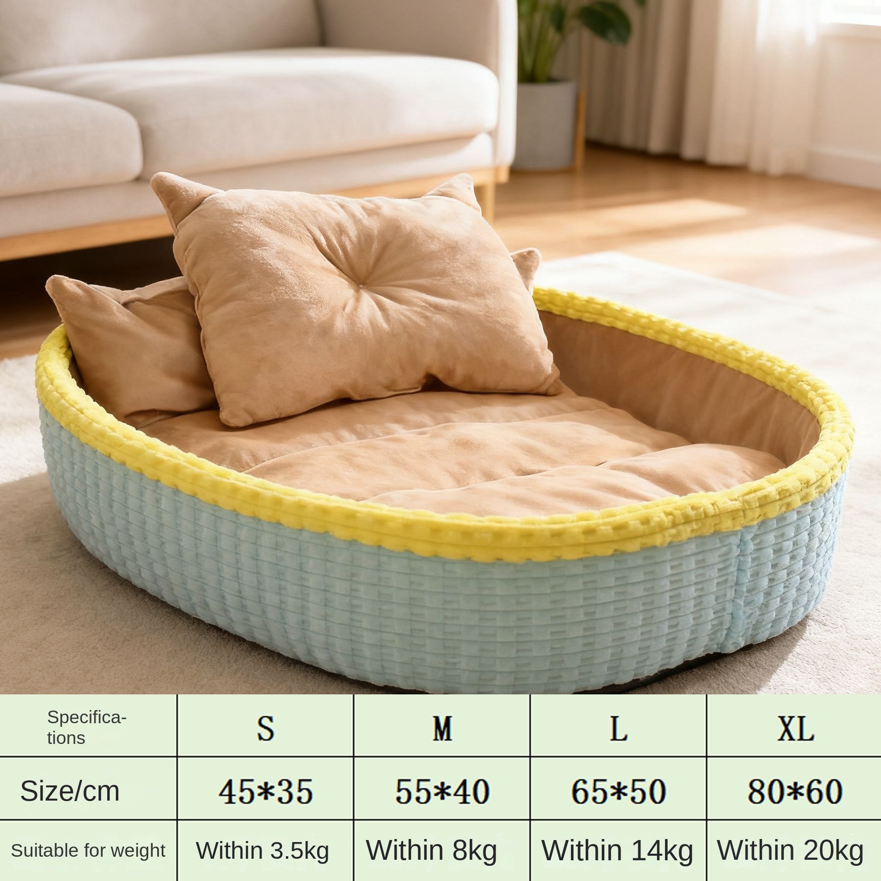 Casa para Perros Invierno: Cama de Felpa Semi-Cerrada para Mascotas, Colchón de Madera para Canes y Gatos — imagen 4