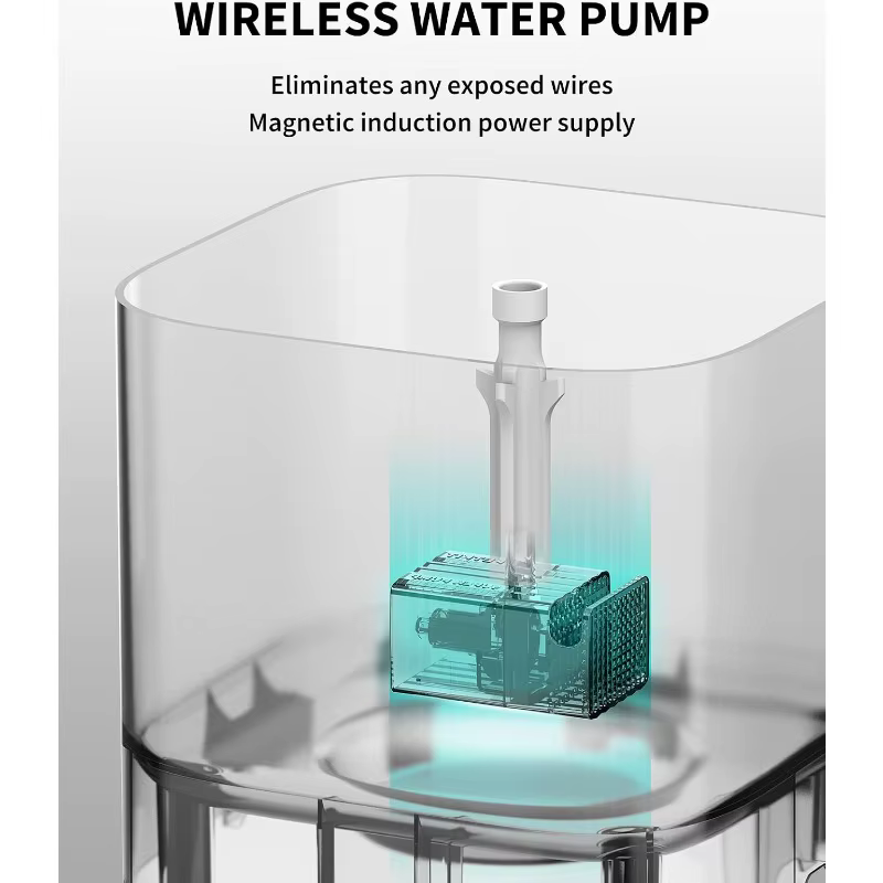 PETKIT Cat Water Fountain with Wireless Pump, Ultra Quiet 65oz/1.85L Pet Water Fountain for Cats and Dogs Inside, Detachable Desig — image 3