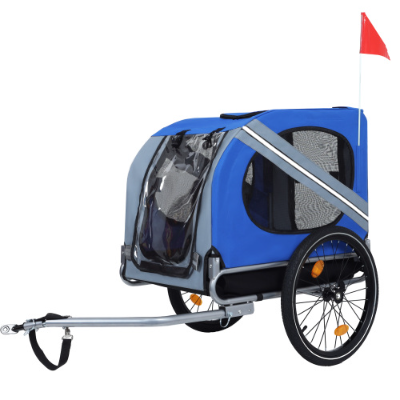 Large Folding Bike Trailer For Dogs 120LB Capacity All-Terrain Pet Carrier, Durable Steel Frame For Cycling, Jogging, Camping Outdoor Adventures — imagen 1