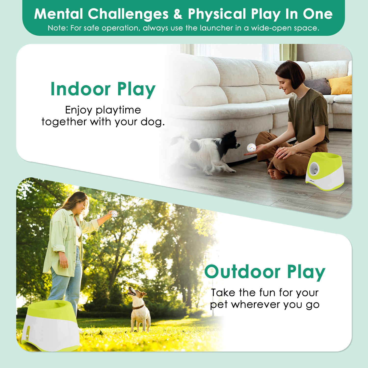 Lanzador Automático de Pelotas para Perros Recargable Juguetes Interactivos para Cachorros Pequeños y Medianos con 3 Configuraciones de Distancia Ajustables 6 Piezas Pelotas 2.3 pulgadas — imagen 10