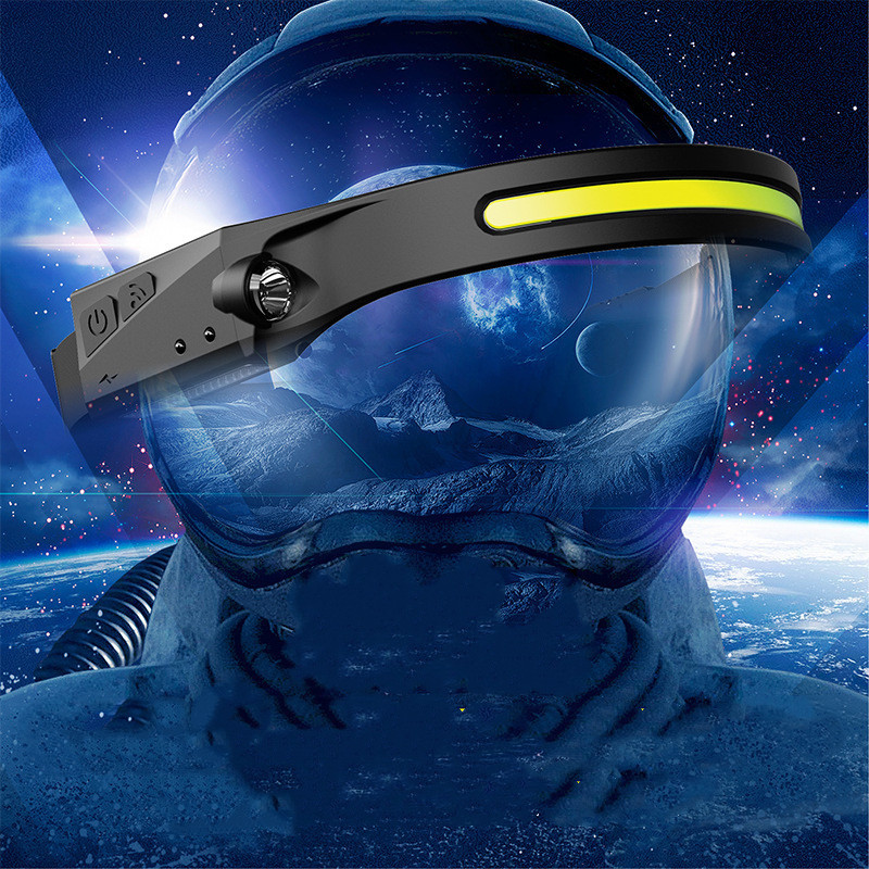COB LED Inducción Linterna de Cabeza para Montar con Batería Recargable USB Resistente al Agua para Camping y Caza con Visión Total — imagen 35