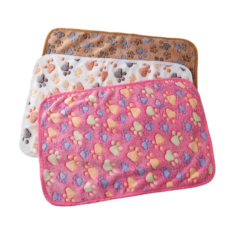 3 Pack Pet Blanket, Soft Plush Paw Print Dog Blanket Washable, Warm Fleece Cat Blanket For Large Medium Dogs, Sofa Couch Bed Cage Protector, 23 X 16 In, 30 X 20 In, 41 X 31 In, 47.2 X 39.3 In — image 6