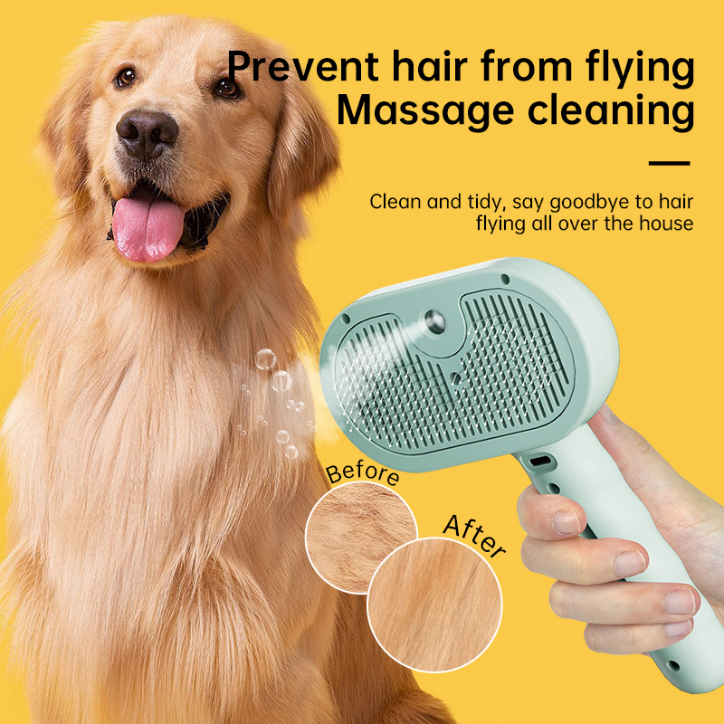 Upgraded Pet Electric Grooming Comb, Steam Hair Removal & Cleaning Set, Styling Accessories for Dogs & Cats — image 9