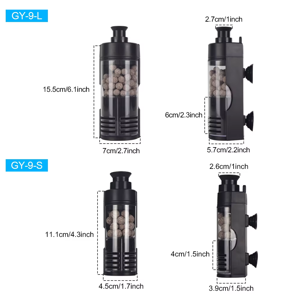Bombas de Oxígeno para Acuarios Multifuncionales Reducen Cambios de Agua Biológico Absorbente para Tanques Pequeños — imagen 6
