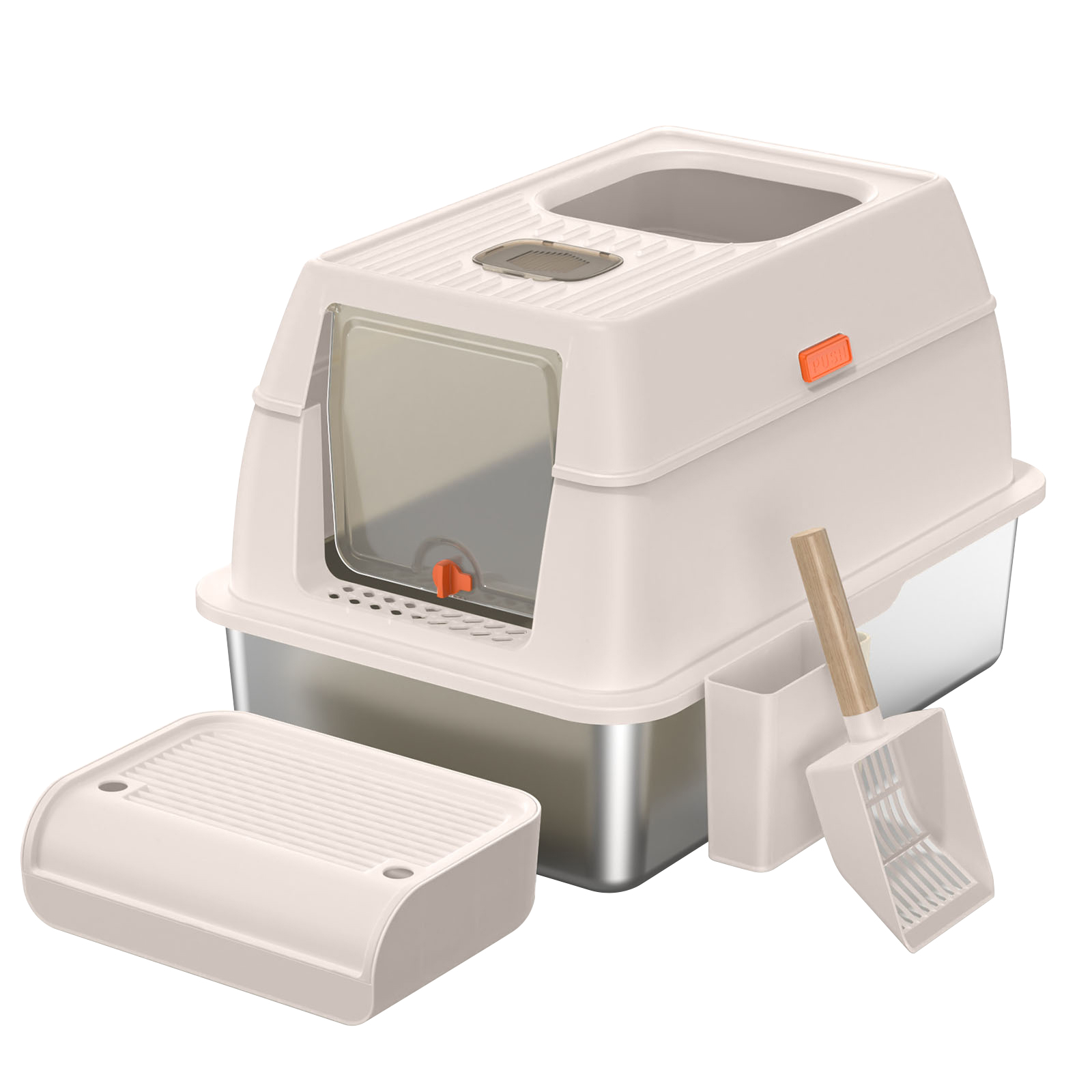 Stainless Steel Cat Litter Box - MSP001 — imagen 2