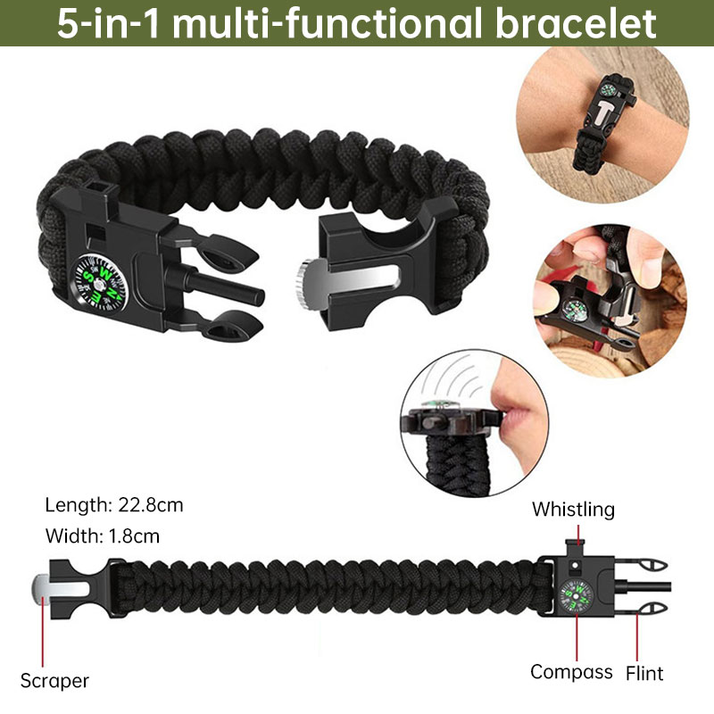Multi-functional Outdoor First Aid Kit, Emergency Survival Gear with Trauma Bag for Camping, Hiking, Hunting Adventures — image 4
