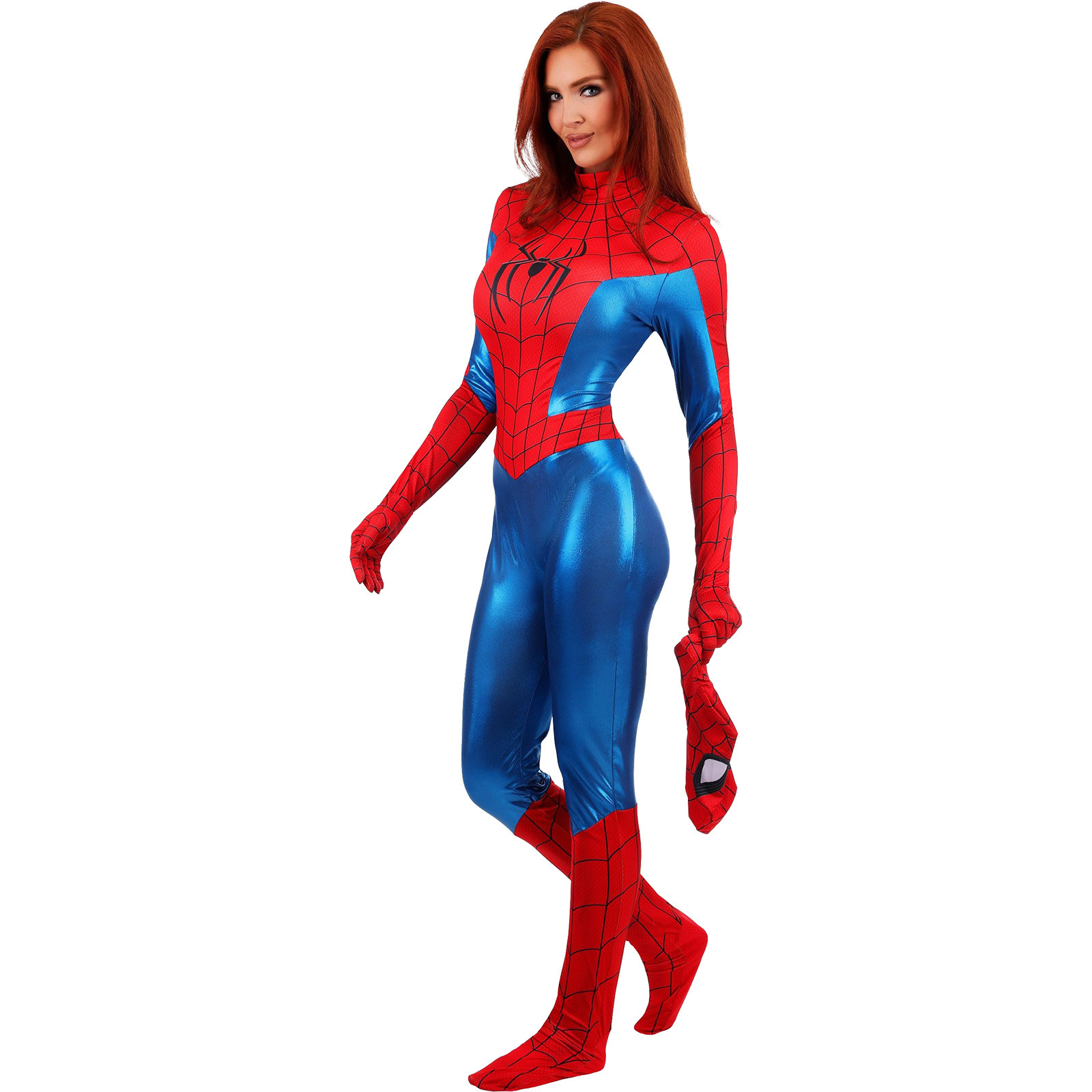 Halloween Adult Women's Spider-Woman 4 Fresh Start Cosplay Costume Female Hero Bodysuit Party Costume — image 5