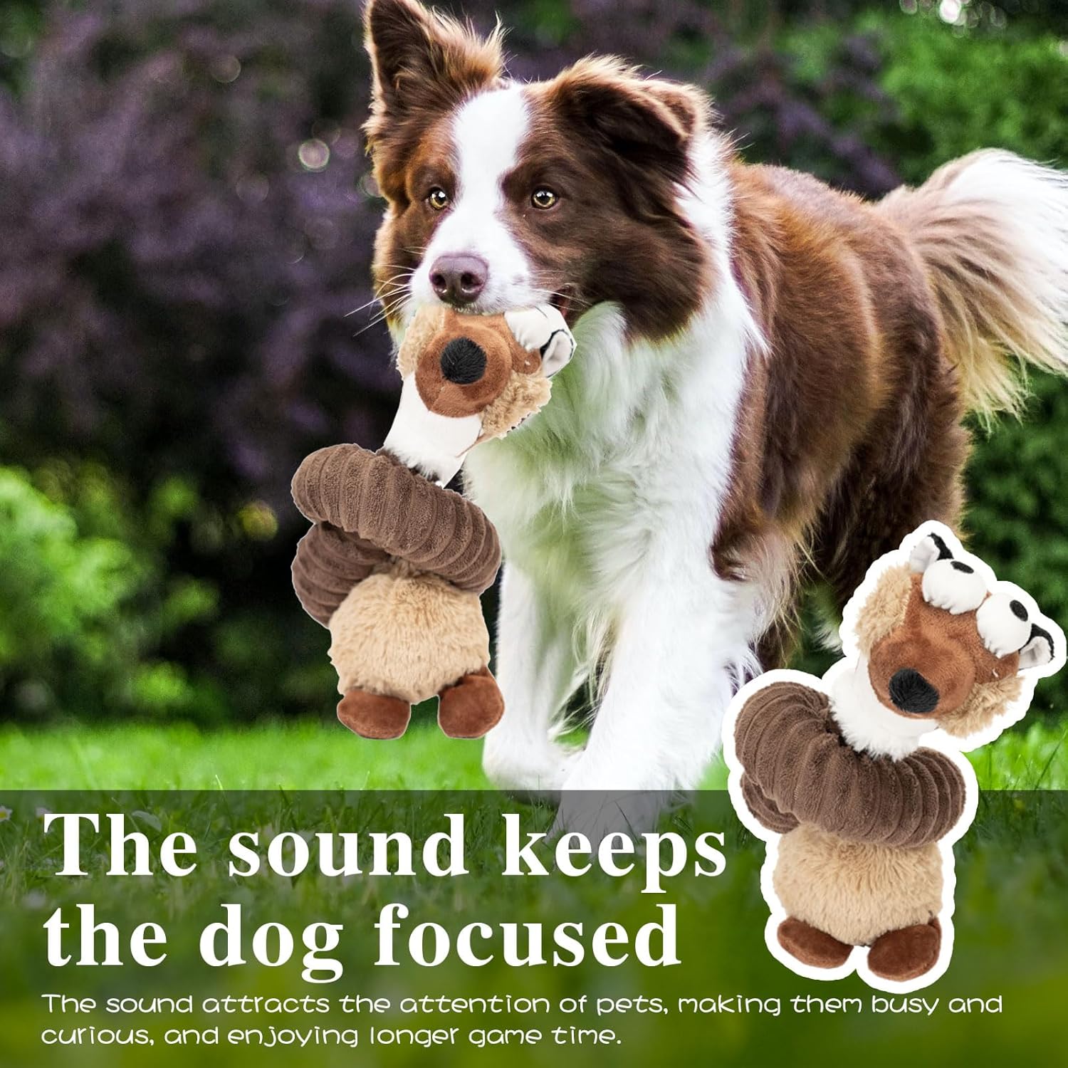 Juguetes de Perro con Sonido Plush para Cachorros Juguetes de Peluche y Crinkle para Perros Pequeños Medianos Grandes — imagen 15