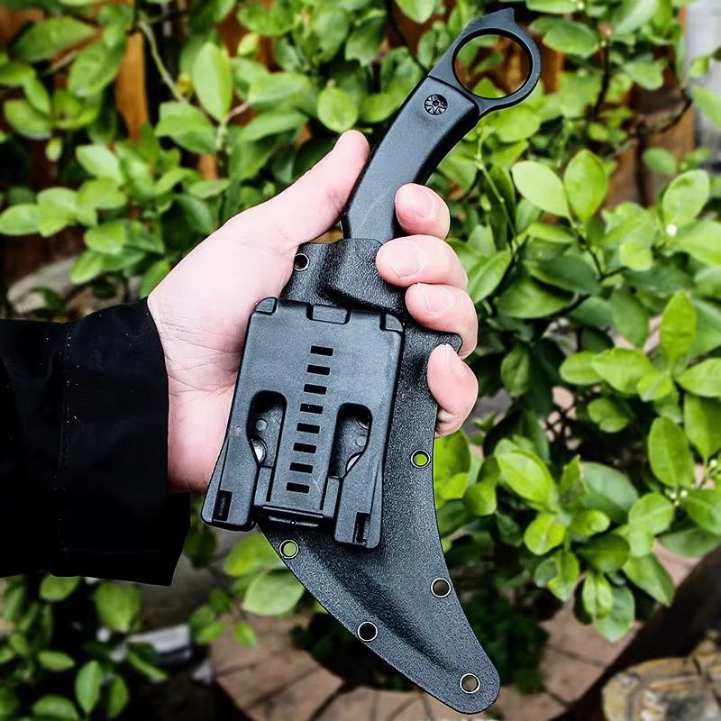 Outdoor camping knife, wilderness straight knife, popular long knife, high hardness claw — image 3