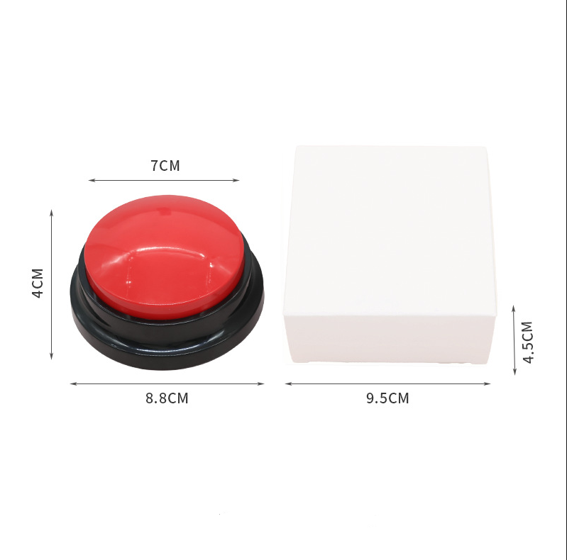 Dog Talking Button Pet Communication Key Sound Maker Cat Bell Toy Supplies Voice Recording Training Device — image 3